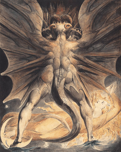 william blake red dragon. quot;The Red Dragon and the Woman